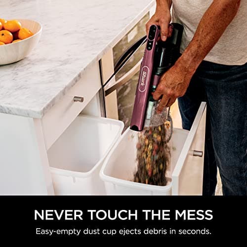 Shark Cordless Vacuum Cleaner, HEPA Filter, Lightweight, Portable, Rechargeable, Pet Hair Pickup, Removable Handheld, Crevice, Upholstery & Dusting Brush Included, 40-min runtime, Red, IZ362H 8