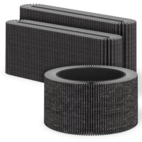 XBWW 3 Packs AIR030W Replacement Filter Compatible with Dupray Bloom AIR030W Planter Air Cleaner Purifier, Premium Filters and Activated Carbon Filter