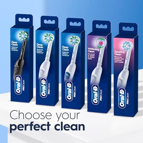 Oral-B Pro 100 CrossAction, Battery Powered Toothbrush, Black, 1 Count (Pack of 1) 8