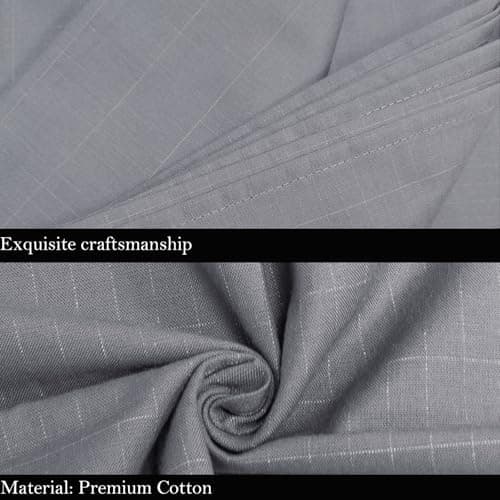 Grounding Pillowcase 2 Pack, Queen Size 20"x30" - Organic Cotton & Silver Fiber, 15ft Grounding Cord, Reduces Pain Anxiety Stress for Better Sleep, Gray 5