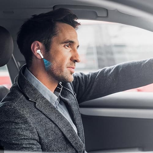 Wireless Earbuds for iPhone, 5.3 Bluetooth Headphones for Apple Earbuds Wireless, ENC Noise Cancelling 40Hrs Playback in Ear Air Buds Pods HiFi Bass for iPhone 17 16 15/iPad/PC/Laptop/Switch/White 7