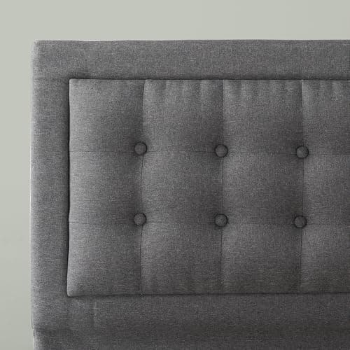 ZINUS Dachelle Upholstered Platform Bed Frame, Mattress Foundation, Wood Slat Support, No Box Spring Needed, Eco Friendly WonderBox (TM) Packaging, Easy Assembly, Dark Grey, King 10