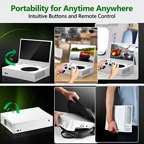 DEPGI 12.5" Portable Gaming Monitor for Xbox Series S (not Included), 1080P Full HD Display with IPS Screen Dual HDMI 2, Support HDR Freesync 3 Game Modes, for Travel Outdoor Indoor Use 6