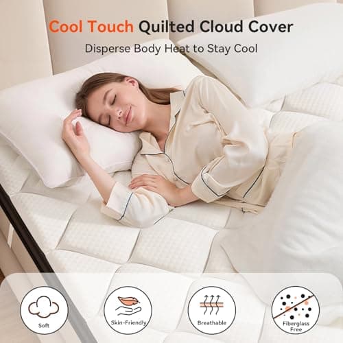 MIGHTYPIGGY 3 Inch Multi-Layer Memory Foam Mattress Topper Full, High Density Gel Foam Bed Toppers with Cooling Pillowtop for Back Pain Relief, Medium Firm Mattress Pad for Comfort Body Support 5