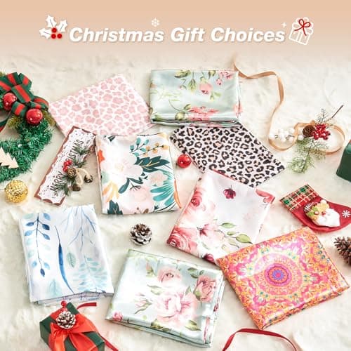 BEDELITE Satin Pillowcase for Hair and Skin Digital Printing, Super Soft Cooling Similar to Silk Pillow Cases 2 Pack with Envelope Closure, Gift for Women Men(Standard 20x26 Inch, Pink Leopard) 7