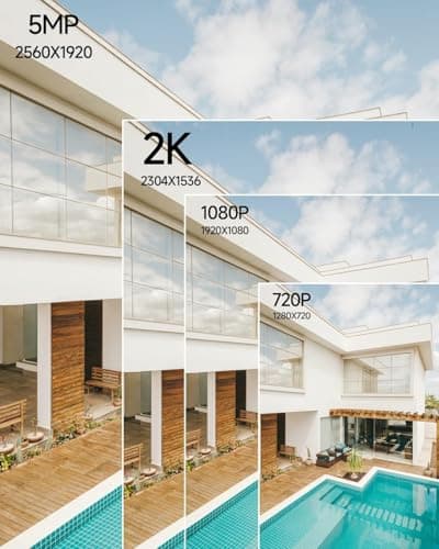 Rraycom 4Pack Security Cameras Wireless Outdoor for Home Security, 2K Battery Powered WiFi AI Motion Detection Spotlight Siren Alarm Security Camera, Color Night Vision, 2-Way Talk, Cloud/SD, w/Alexa 5