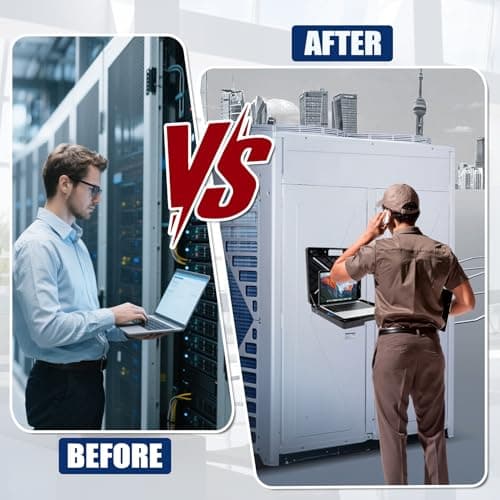 Thiadrs Magnetic Laptop Stand, Portable Workstation with 4 Super Magnets, w/45lb Capacity, Magnetic Toolbox, Hands Free Workstation, Attach to HVAC, Trucks, Walls, Poles etc 6