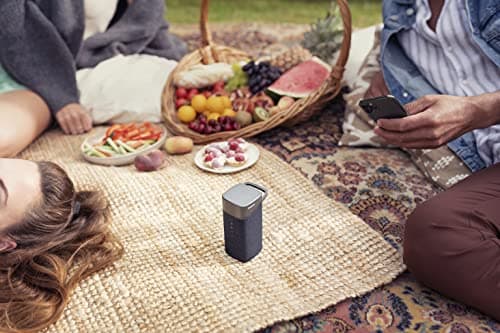 PHILIPS S3505 Wireless Bluetooth Speaker with Bold Sound, Kvadrat Speaker Fabric, Up to 10 Hours Playtime, IPX7 Waterproof, Shower Ready, Small Size, Gray 6