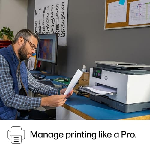 HP OfficeJet Pro 9135e Wireless All-in-One Color Inkjet Printer, Print, scan, copy, fax, ADF, Duplex printing best-for-office, 3 month Instant Ink trial included, AI-enabled (404M0A) 14