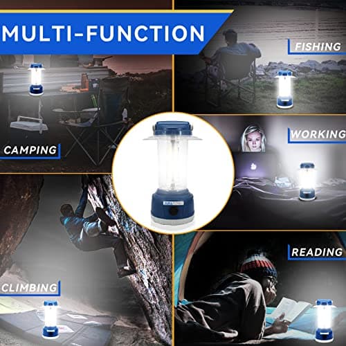 Durapower LED Camping Lantern Rechargeable, Bright 2000 Lumen, 5 Modes, 4000 mAh Power Bank, IP44 Waterproof Lantern for Hurricane, Emergency, Power Outages, Home 6