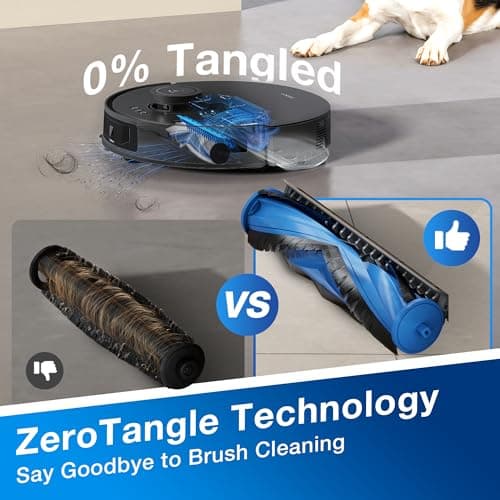 ECOVACS DEEBOT N20 Plus Robot Vacuum and Mop,with Bagless Self Emptying Station,8000Pa Powerful Suction,Anti-Tangle Technology,45-Day Capacity,300 Minutes Runtime,Perfect for Pet Hair 5