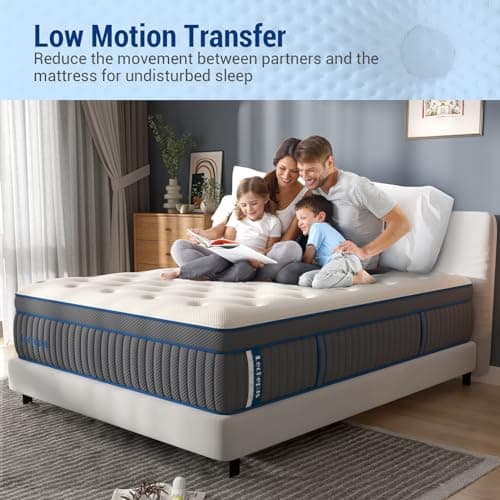 Queen Mattress,14 Inch Medium Plush Hybrid Mattress,Cooling Gel Memory Foam with Individually Pocket Springs,Soft Fabric Mattress Queen size for Pressure Relief,Mattress in box,CertiPUR-US 5