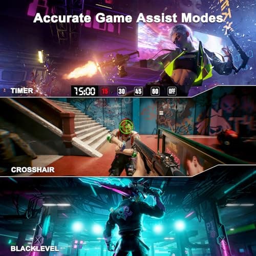 SANSUI 27 Inch WQHD 2560 x 1440 IPS Gaming Monitor, 200Hz 180Hz 1ms Computer Monitor, DP 1.2 x2 | HDMI 2.0 x2 | VESA Mount, 120% sRGB HDR Eye Care Metal Stand (DP Cable Included) 6