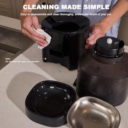 Automatic Cat Feeder with Camera & Voice Interaction, WiFi/App Control, 4L Dry Food Dispenser for Cats & Dogs with Freshness Preservation, Custom Feeding Times & Portions, Dual Power 8