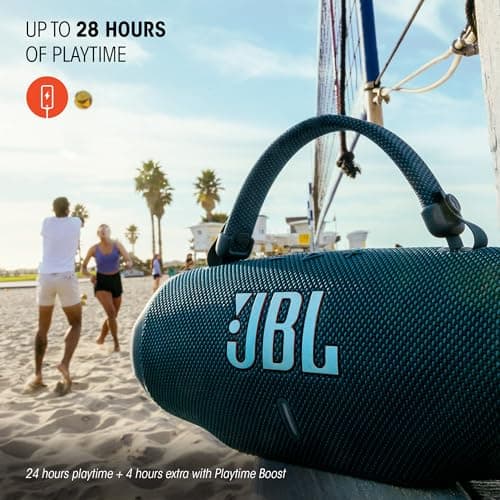 JBL Charge 6 - Portable Waterproof & Drop-Proof Bluetooth Speaker, Bold JBL Pro Sound with AI Sound Boost, 28Hrs of Playtime, Built-in powerbank & Comes with a Sturdy/Removable Carrying Strap (Black) 7