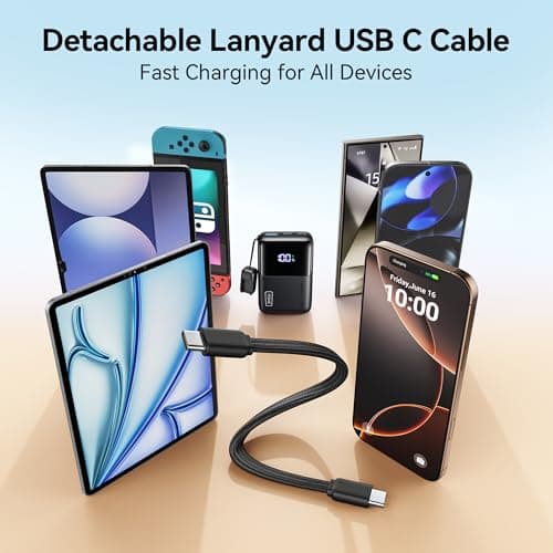 INIU Mini Portable Charger, Small 45W PD Power Bank, 10000mAh USB C in&Out Fast Charging Pocket Size Battery Pack, Travel Essentials Powerbank for iPhone 17 16 15 14 Pro Air, Xiaomi, Samsung S24 etc 5