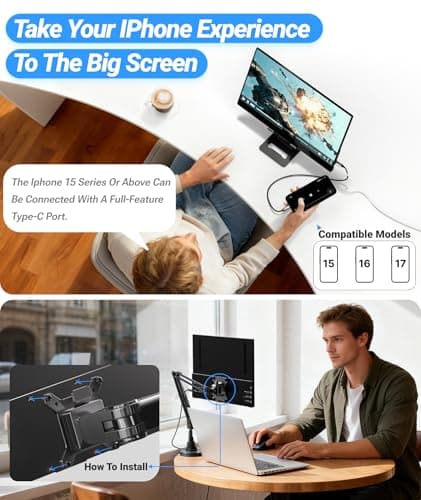 Ingnok Portable Monitor, Ultra Slim 15.6 Inch FHD IPS Laptop Screen Extender with Adjustable Stand, USB C Compatible, Ideal for Travel and Office 7