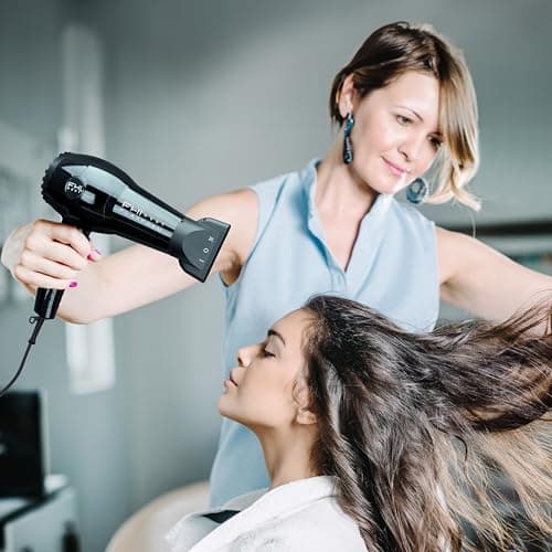 FHI HEAT Platform Nano Lite Pro 1900 Turbo Tourmaline Light Weight Ceramic Quick Dry Hair Dryer with 3 Piece Attachment Set, Black 8