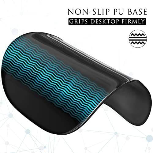 MROCO Ergonomic Mouse Pad with Gel Wrist Rest, Smooth Wrist Support Surface, Non-Slip PU Base for Pain Relief, Comfortable Mousepad for Computer, Laptop, Office & Home, 9.4 x 8.1 in, Black 6