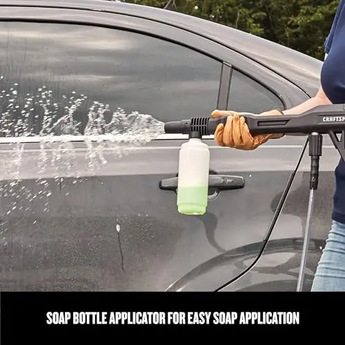 CRAFTSMAN Electric Pressure Washer, Cold Water, Lightweight Corded Power Washer for Cars, Driveways, Patio and Garage, Powerful 1700-PSI, 1.2-GPM, Compact, Easy to Use (CMEPW1700) 5