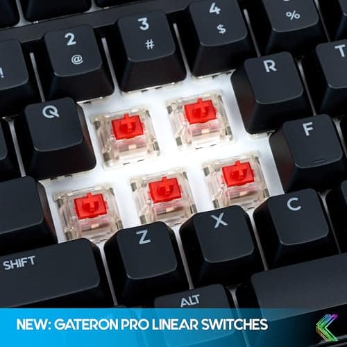 KINESIS Freestyle Edge RGB Plus Split Mechanical Keyboard | Hotswap Linear Switches | RGB | Ergonomic | Detachable Palm Support | Fully Programmable | Mac Keycaps Included | Lift Kit Included 6