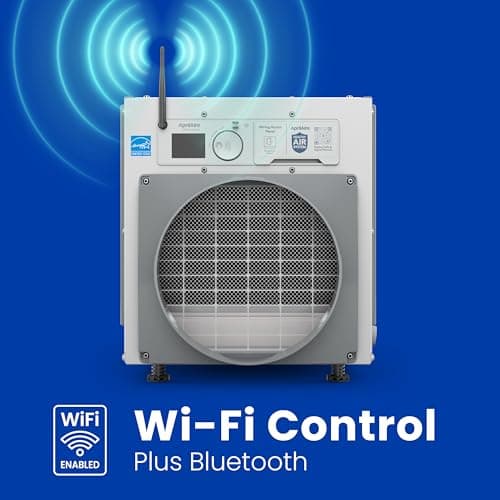 AprilAire E080W Smart Wi-Fi Whole-House Dehumidifier, 80-Pint ENERGY STAR Commercial Dehumidifier for Basement, Crawl Space & Home up to 4,400 Sq.Ft. with Pump, Drain Hose, Hanging Kit, MERV 11 Filter 7