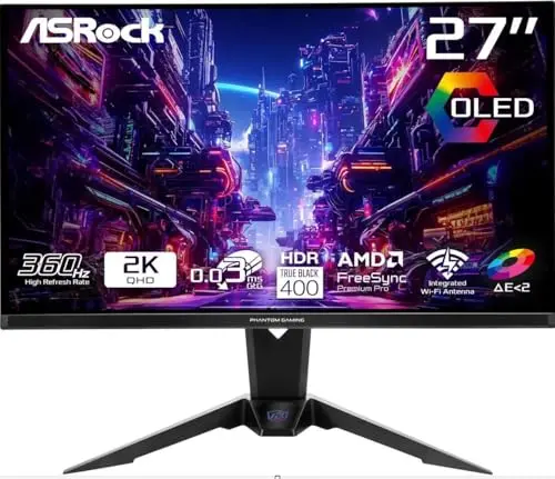 27" ASROCK PGO27QFV (2560x1440) 360HZ OLED
