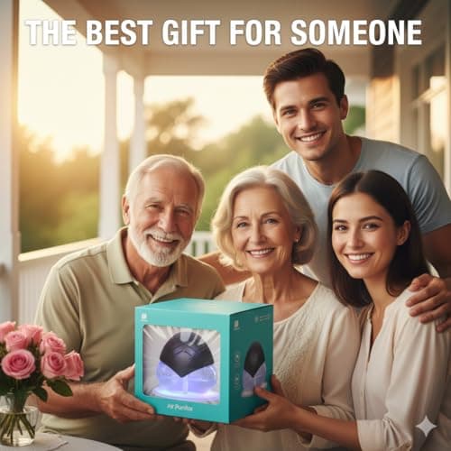 Air Purifier (Black) - Water Filter Air Washer For Home and Office - Essential Oil Aroma Diffuser With LED Night light - Small Air Cleaner For Smoke and Pets (Black) 9