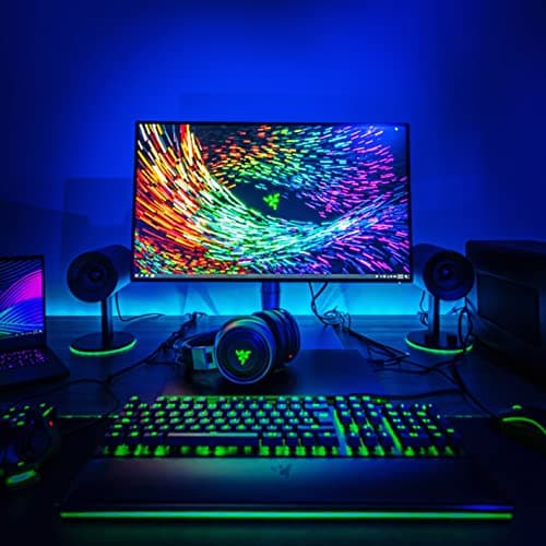 Razer Nommo Chroma: Custom Woven 3" Glass Fiber Drivers - Rear-Facing Bass Ports - Bass Knob w/Automatic Gain Control Chroma Enabled - Full Range 2.0 PC Gaming Speakers, Black 8