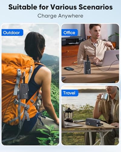 Portable Charger 70000mAh Power Bank Fast Charging, External Battery Pack High Capacity, 30W USB C Battery Bank PD&QC 3.0,5 Output 2 Input, LED Display Powerbank for iphone Tablet Camping Travel 8