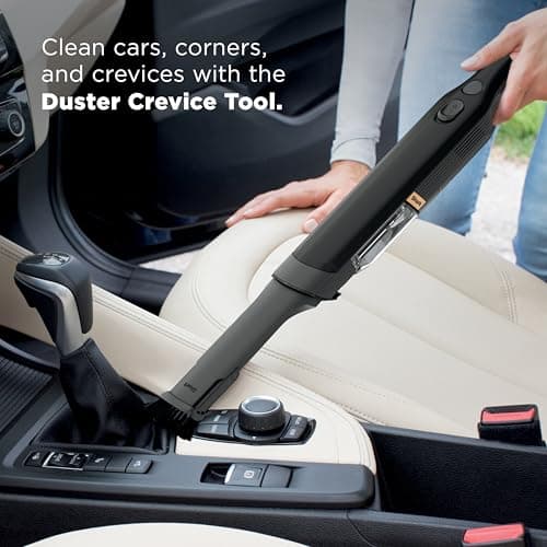 Shark WANDVAC Cordless Hand Vac, Lightweight, Versatile and Portable at 1.4 lbs., Powerful Suction for Pet Hair, Charging Dock, One-Touch Empty for Car & Home, Duster Crevice Tool, Black, WV201BK 5