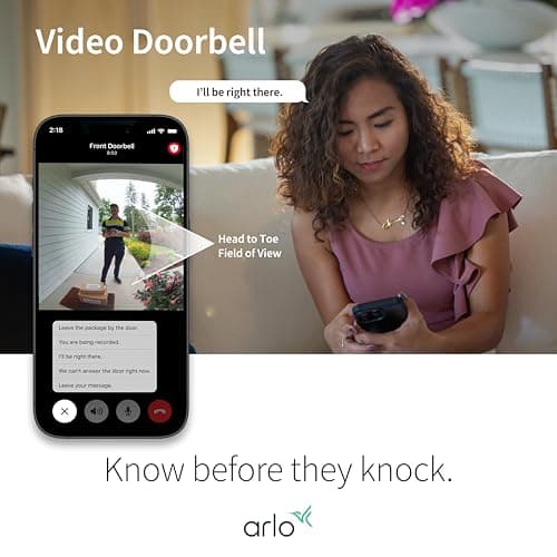 Arlo Video Doorbell 2K (2nd Gen, Latest Release), Wireless or Wired Option, 2-Way Audio, Night Vision, Head to Toe Video View, Package Detection, Person & Vehicle Recognition, 1-Month Secure Plan 5
