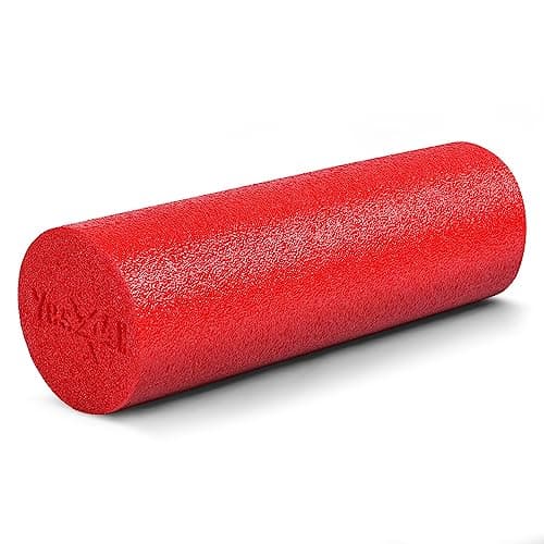 Yes4All Medium Firm Round PE Foam Roller 12, 18, 24, 36 Inches for Pilates, Yoga, Stretching, Balance & Core Exercises