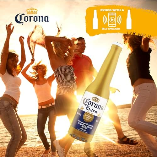 Corona Beer Bottle Bluetooth Speaker – 30FT Range Portable Wireless Stereo Sound System with Bluetooth + AUX Support, 3 Hour Playtime, Travel-Friendly Audio for Outdoor & Indoor Activities 5