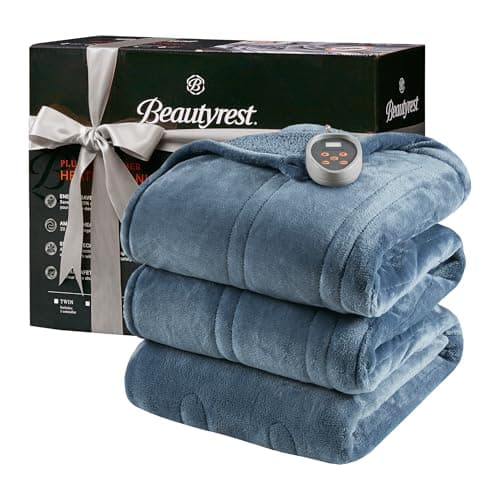 Beautyrest Heated Microlight to Berber Blanket - Twin