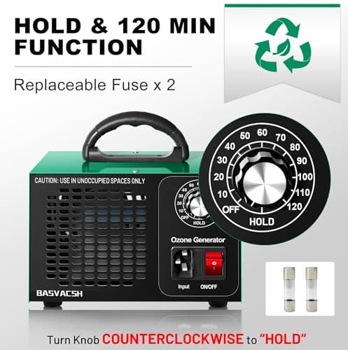 Ozone Generator 45,000mg/h, Industrial O3 Deodorizer for Areas of 2500 Square Feet - High Capacity Ozone Machine Air Ionizer Odor Clean 7