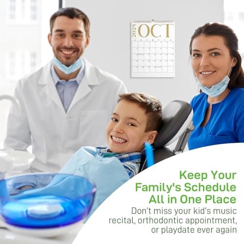 S&O Modern Vertical Wall Calendar from January 2024-June 2025 - Tear-Off Monthly Calendar - 18 Month Academic Wall Calendar - Hanging Calendar to Track Anniversaries & Appointments - 13.5"x10.5”in 9