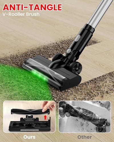 ZEXAPE Cordless Vacuum Cleaner for Milwaukee M18 Battery, 7-in-1 Lightweight Stick Vacuum with HEPA Filter, 35KPA Suction, 350W Brushless Motor, 3 Modes for Floor, Carpet, Car(Battery Not Included) 6