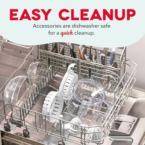 Dash Citrus Juicer Extractor: Compact Juicer for Healthy Juice, Oranges, Lemons, Limes, Grapefruit & other Citrus Fruit with Easy Pour Spout + 20 oz Pitcher - White 8