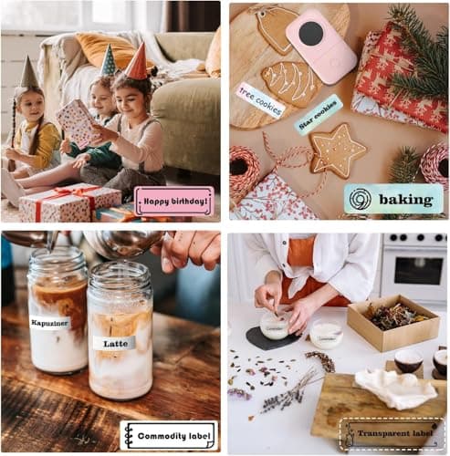 Phomemo Label Maker Machine, D30 Portable Handheld Bluetooth Mini Label Printer, Multiple Templates Smartphone Thermal Small Label Makers for Kid School Items, Classroom Teacher Supplies, Easy to Use 8