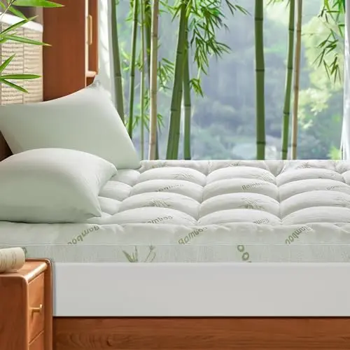 Shilucheng Cooling Twin XL Mattress Topper, Extra Thick 1200 GSM Down Alternative Fill Washable, Soft Mattress pad for Back Pain with 8-21" Deep Pocket(39"x80")