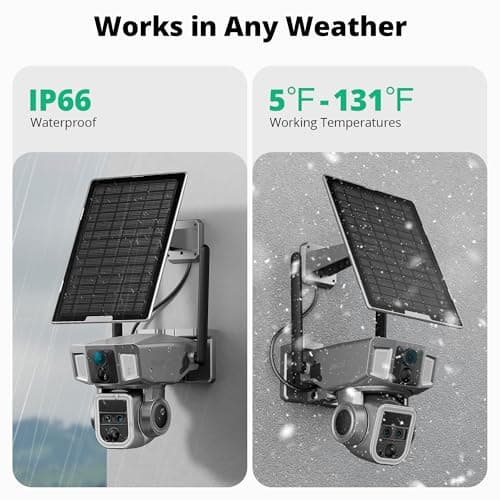 4G LTE Cellular Security Camera Outdoor, 4K 10x Optical Zoom Wireless Solar Camera 12000mAh, No WiFi or WiFi 2 Mode, 360° Pan and Tilt AI Tracking Cam for Remote Monitor with SIM Card and 64GB SD Card 7