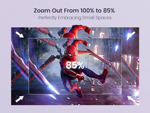 [Short Throw/Adjustable Stand]Mini projector with WiFi and Bluetooth, 2025 Upgrade Outdoor Portable Movie Projector 1080P, Auto Vertical Keystone, Home Projector for Phone/TV Stick, WiMiUS S27 (White) 8