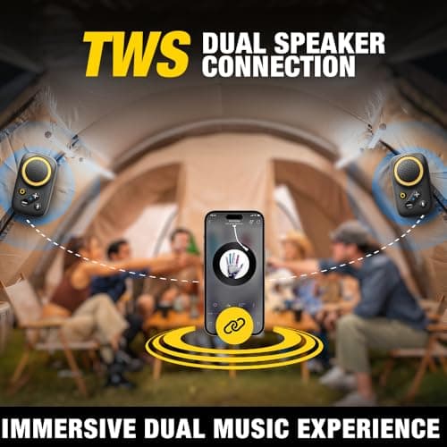 Wearable Bluetooth Speaker , Clip-On Wireless Ultra Lightweight Mini Speaker (Non-Magnetic), Built-in with Voice Assistant & Mic IPX7 Waterproof , with Loud Sound for Outdoor, Travel, and Daily Use 8