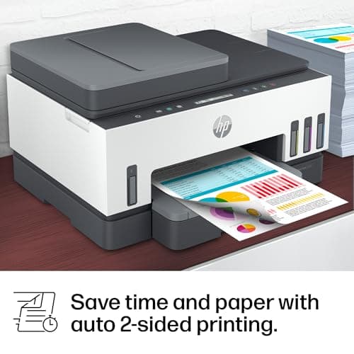HP Smart Tank 7301 Wireless All-in-One Ink Tank Printer, Scanner, Copier with 2 Years of Ink Included, Best-for-Home Office, Cartridge-Free Refillable, AI-Enabled (28B70A) 18
