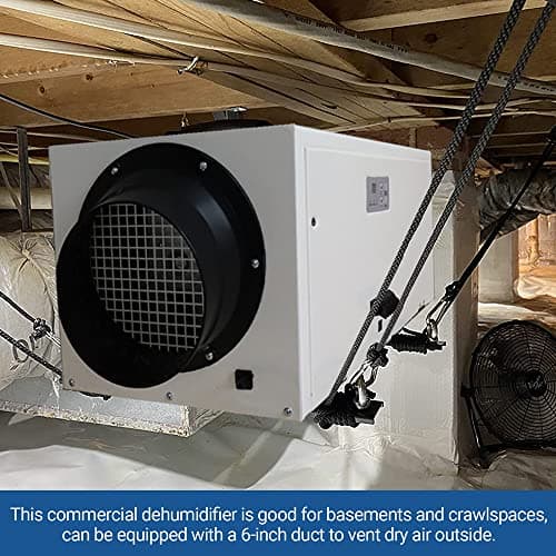 SeedMax HD70 168 pints Crawlspace Dehumidifiers for Basements, Commercial Dehumidifier for Home, Garages, Water Damage Restoration, dehumidifiers for Crawl Space ETL Listed 5