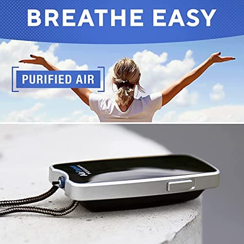 AirTamer A310 Rechargeable Personal Air Purifier, Proven Performance, Virus and Pollutant Tested*, Black with Metal Travel Case 5