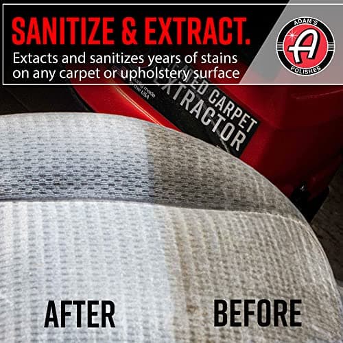 Adam's Polishes Heated Carpet Extractor - Powerful 200 Degree Spot and Upholstery Cleaner, Clear Head Hand Tool, 15 Foot Hose, Easy Dirt and Spot Removal for Vehicles 5