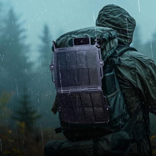 Dark Energy Poseidon Pro Indestructible Portable Charger with Spectre 8W Solar Panel | USB-A and USB-C, Ultra-Durable Armorflex, Ultra-Lite Flexible Panels | Signature Series Plugs, Black 6