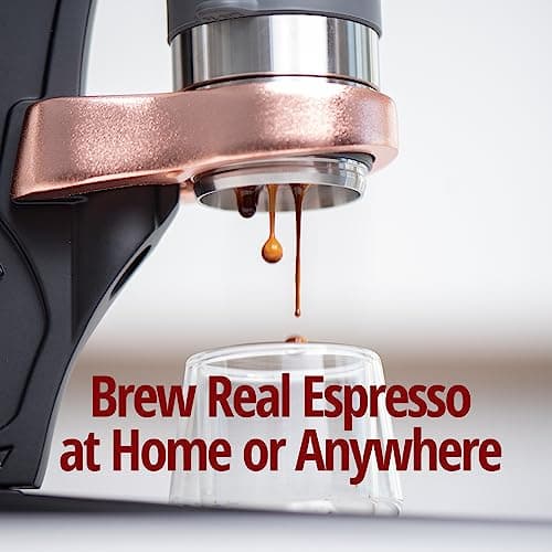Flair UPDATED PRO 3 (Black) - All manual lever espresso maker with a stainless steel brew head, pressure gauge, and a shot mirror 5